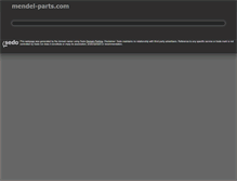 Tablet Screenshot of mendel-parts.com